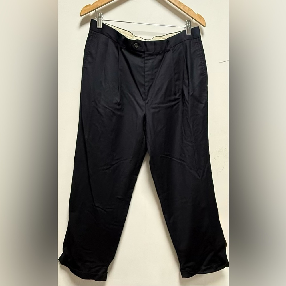 Ralph Lauren Men's Navy Classic Dress Trousers